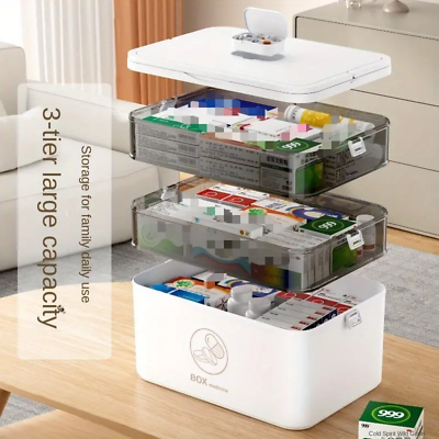 3-Layer Medicine Cabinet Storage Organiser