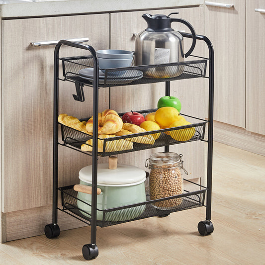 3-Tier Narrow Storage Trolley Cart on Wheels