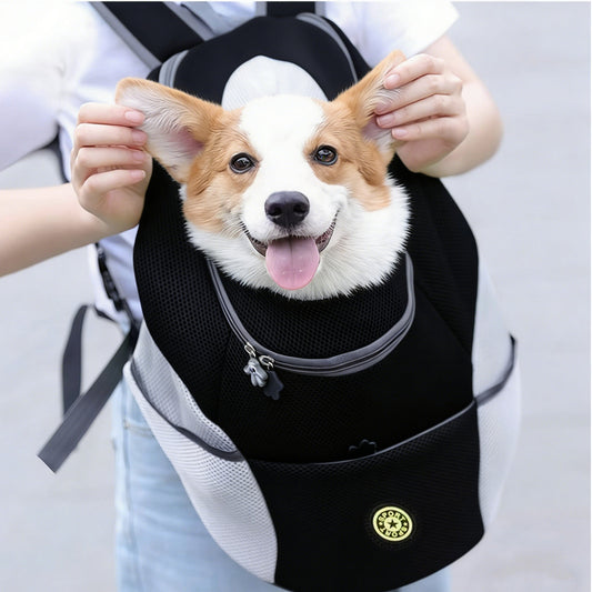 Breathable Mesh Pet Carrier Travel Backpack