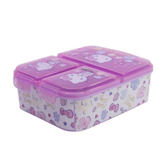 Hello Kitty 3-compartment food storage box