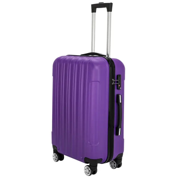 3-in-1 Hardshell Luggage Set – Purple