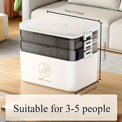 3-Layer Medicine Cabinet Storage Organiser